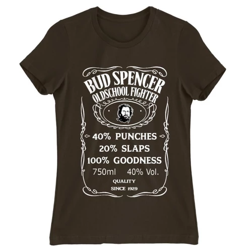 Barna Bud Spencer női rövid ujjú póló - Jack Daniel’s