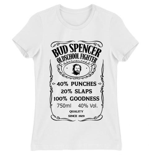 Fehér Bud Spencer női rövid ujjú póló - Jack Daniel’s