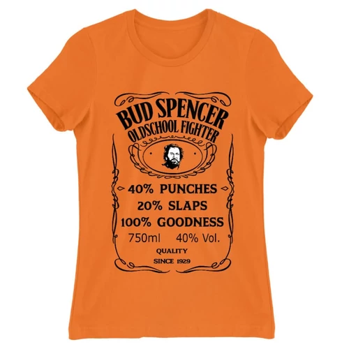 Narancs Bud Spencer női rövid ujjú póló - Jack Daniel’s