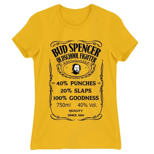 Sárga Bud Spencer női rövid ujjú póló - Jack Daniel’s