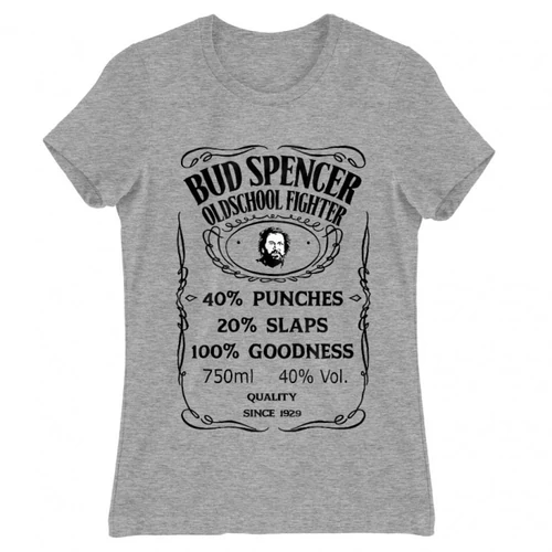 Sportszürke Bud Spencer női rövid ujjú póló - Jack Daniel’s