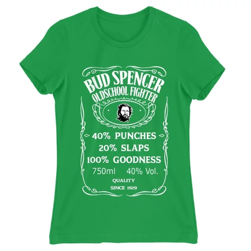 Zöld Bud Spencer női rövid ujjú póló - Jack Daniel’s