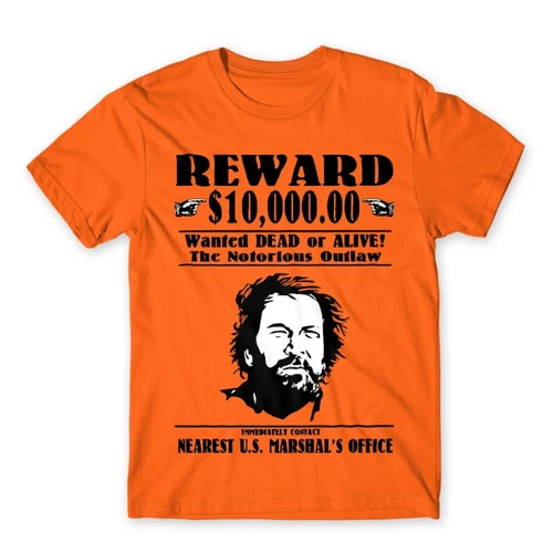Narancs Bud Spencer női rövid ujjú póló - Körözés alatt