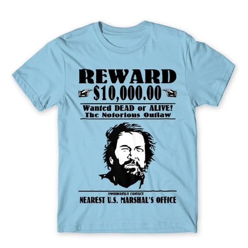 Világoskék Bud Spencer női rövid ujjú póló - Körözés alatt