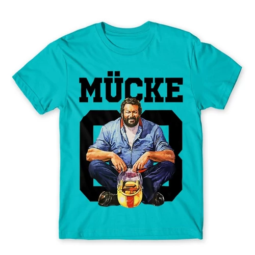 Atollkék Bud Spencer férfi rövid ujjú póló - Mücke