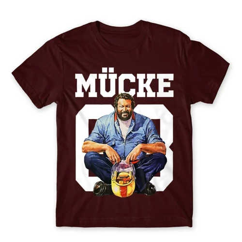 Bordó Bud Spencer férfi rövid ujjú póló - Mücke