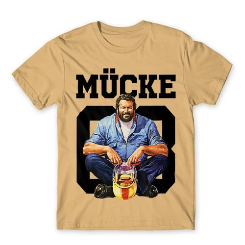 Homok Bud Spencer férfi rövid ujjú póló - Mücke