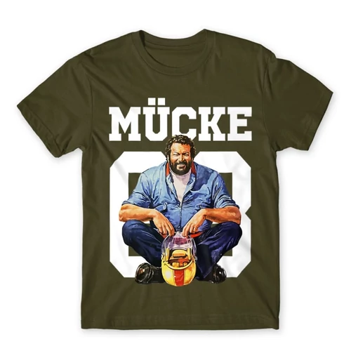 Khaki Bud Spencer férfi rövid ujjú póló - Mücke