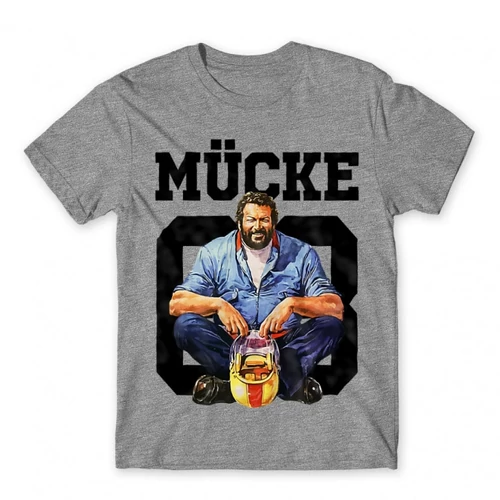 Sportszürke Bud Spencer férfi rövid ujjú póló - Mücke