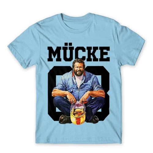 Világoskék Bud Spencer férfi rövid ujjú póló - Mücke