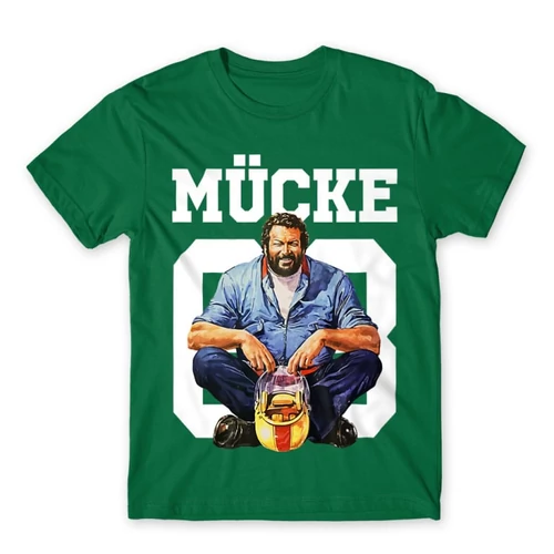 Zöld Bud Spencer férfi rövid ujjú póló - Mücke