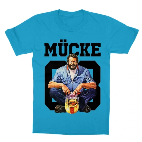 Atollkék Bud Spencer gyerek rövid ujjú póló - Mücke