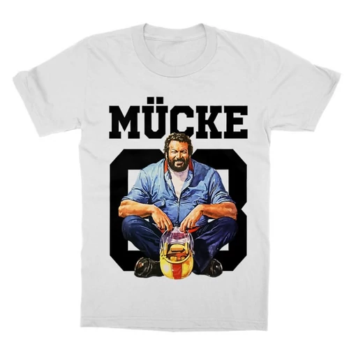 Fehér Bud Spencer gyerek rövid ujjú póló - Mücke