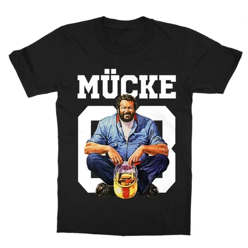 Fekete Bud Spencer gyerek rövid ujjú póló - Mücke