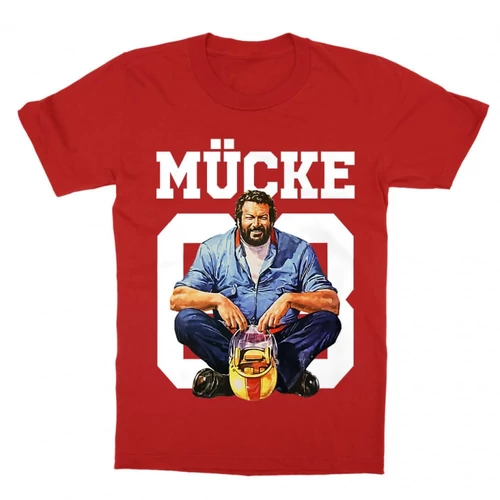 Piros Bud Spencer gyerek rövid ujjú póló - Mücke