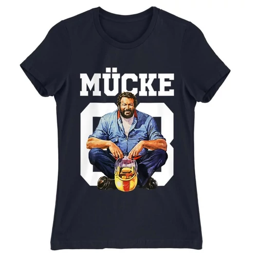 Sötétkék Bud Spencer női rövid ujjú póló - Mücke