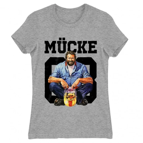 Sportszürke Bud Spencer női rövid ujjú póló - Mücke