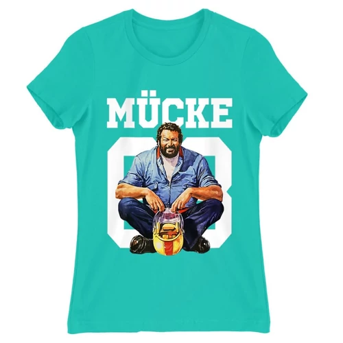 Türkiz Bud Spencer női rövid ujjú póló - Mücke