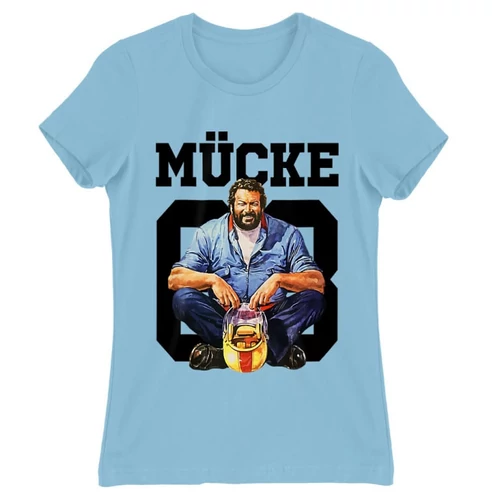 Világoskék Bud Spencer női rövid ujjú póló - Mücke