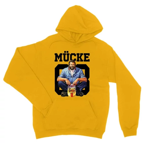 Sárga Bud Spencer unisex kapucnis pulóver - Mücke