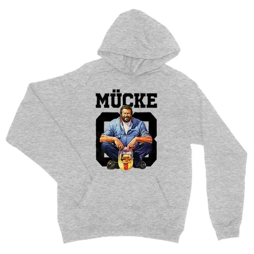 Sportszürke Bud Spencer unisex kapucnis pulóver - Mücke