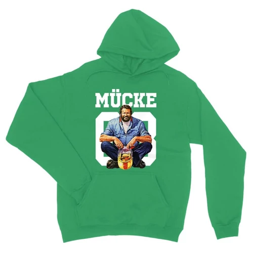 Zöld Bud Spencer unisex kapucnis pulóver - Mücke
