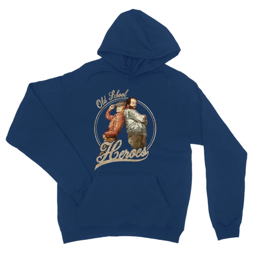 Királykék Bud Spencer unisex kapucnis pulóver - Old School Heroes
