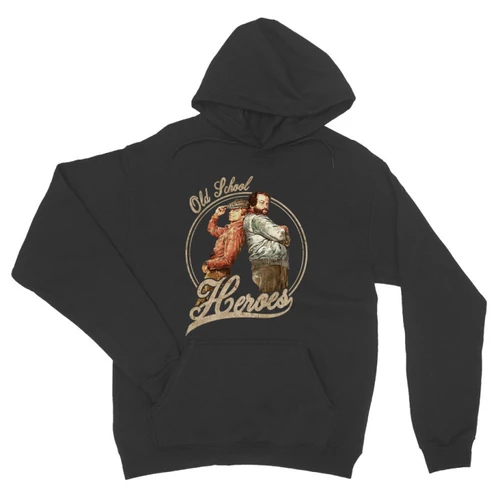 Sötétszükre Bud Spencer unisex kapucnis pulóver - Old School Heroes