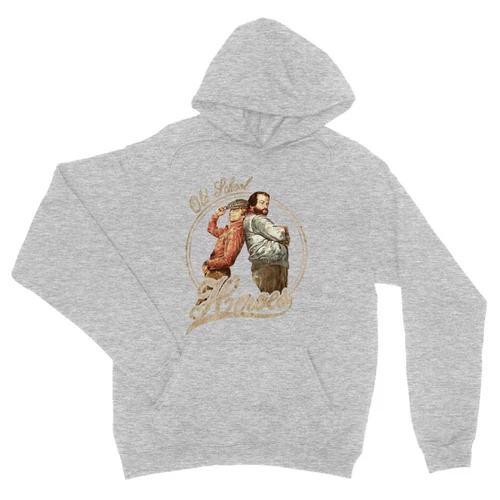 Sportszürke Bud Spencer unisex kapucnis pulóver - Old School Heroes
