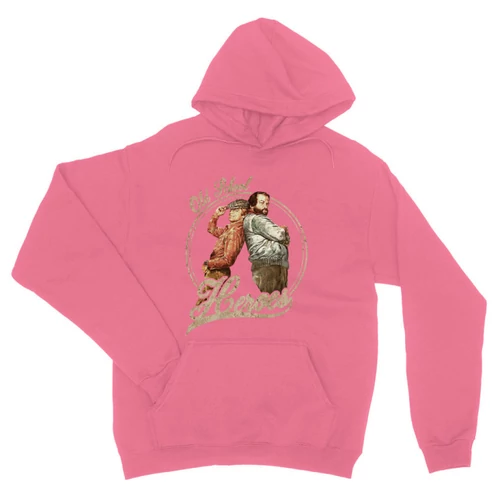 Világos rózsasín Bud Spencer unisex kapucnis pulóver - Old School Heroes