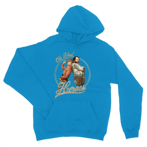 Zafírkék Bud Spencer unisex kapucnis pulóver - Old School Heroes