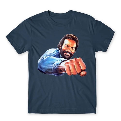 Denim Bud Spencer férfi rövid ujjú póló - Pofon