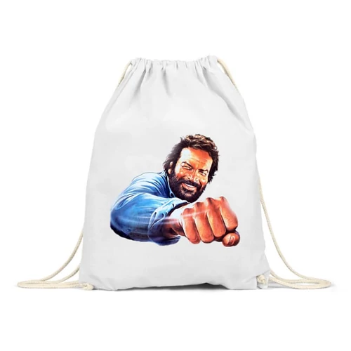 Fehér Bud Spencer tornazsák - Pofon