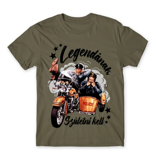Cink Bud Spencer férfi rövid ujjú póló - Legendának születni kell - Bud és Terence
