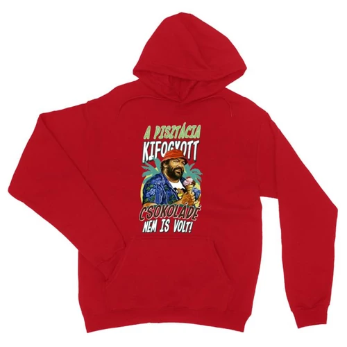 Piros Bud Spencer unisex kapucnis pulóver - Pisztácia