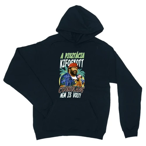 Sötétkék Bud Spencer unisex kapucnis pulóver - Pisztácia