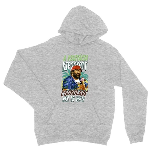 Sportszürke Bud Spencer unisex kapucnis pulóver - Pisztácia