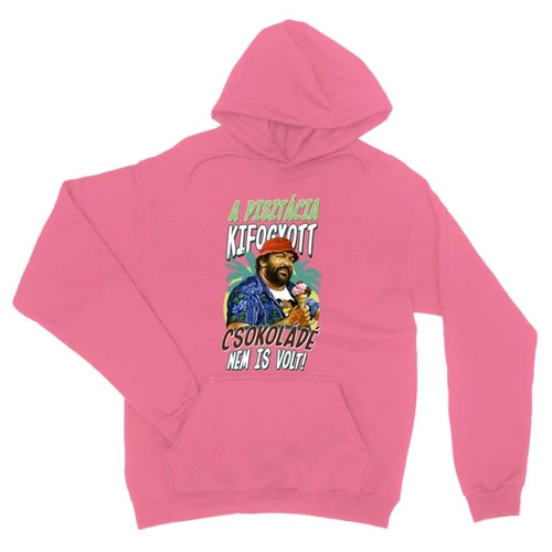 Világos rózsasín Bud Spencer unisex kapucnis pulóver - Pisztácia