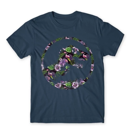 Denim Tropical Jurassic Logo férfi rövid ujjú póló
