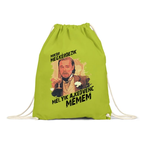 Almazöld Leonardo DiCaprio mém tornazsák - Mikor megkérdezik...
