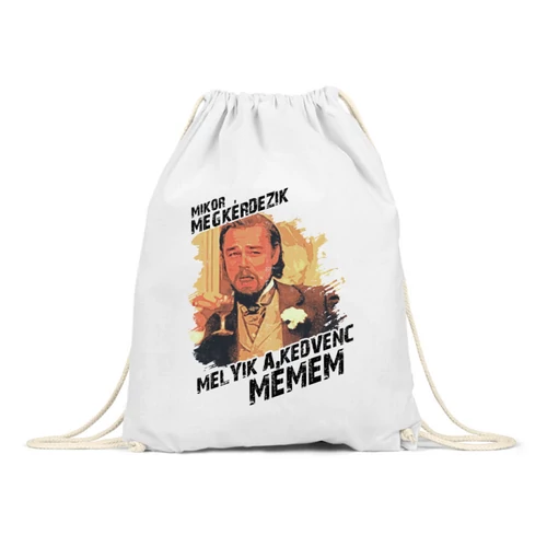 Fehér Leonardo DiCaprio mém tornazsák - Mikor megkérdezik...