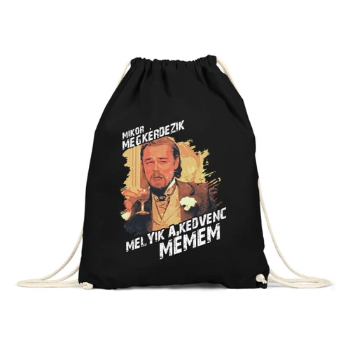 Fekete Leonardo DiCaprio mém tornazsák - Mikor megkérdezik...