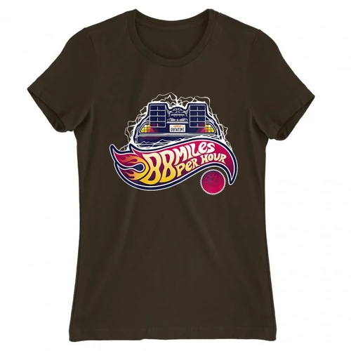 Barna Vissza a jövőbe női rövid ujjú póló