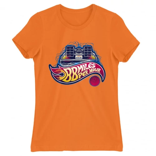 Narancs Vissza a jövőbe női rövid ujjú póló