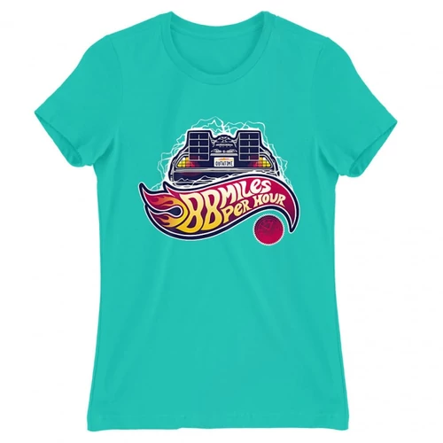 Türkiz Vissza a jövőbe női rövid ujjú póló