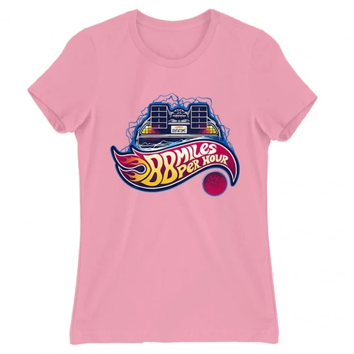 Világos rózsaszín Vissza a jövőbe női rövid ujjú póló