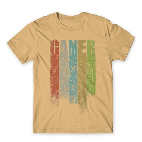 Homok Gamer - férfi rövid ujjú póló - Colors