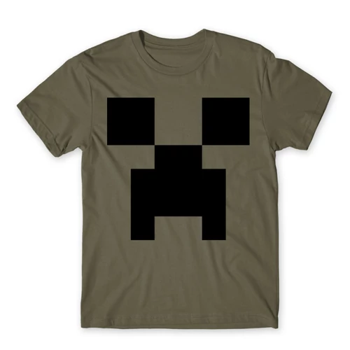 Cink Minecraft férfi rövid ujjú póló - Creeper face