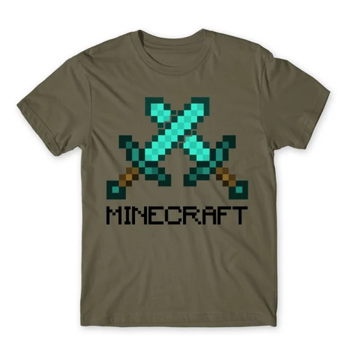 Cink Minecraft férfi rövid ujjú póló - Swords