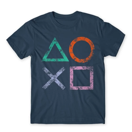 Denim PlayStation - férfi rövid ujjú póló - Symbols